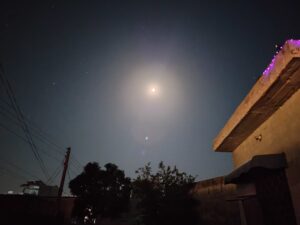 A Peaceful Village Night in Village